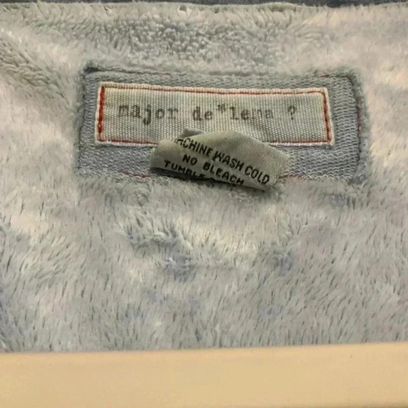 Major de lema Womens Blue Jacket soft button down collared with long sleeves M - Picture 10 of 16